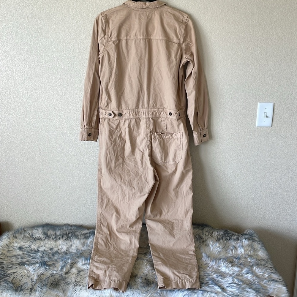 J. Crew Foundry Chino Coveralls Jumpsuit W’s 2 Khaki AW339 Minimalist Utility - Picture 10 of 16